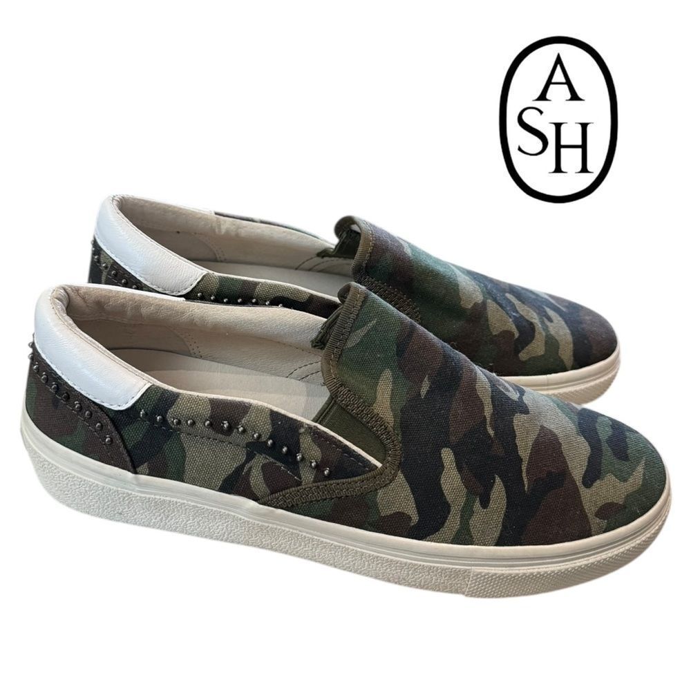 Ash Nikita Slip-on Camouflaged Camo Streetwear Women's Loafers Sneakers 40  10